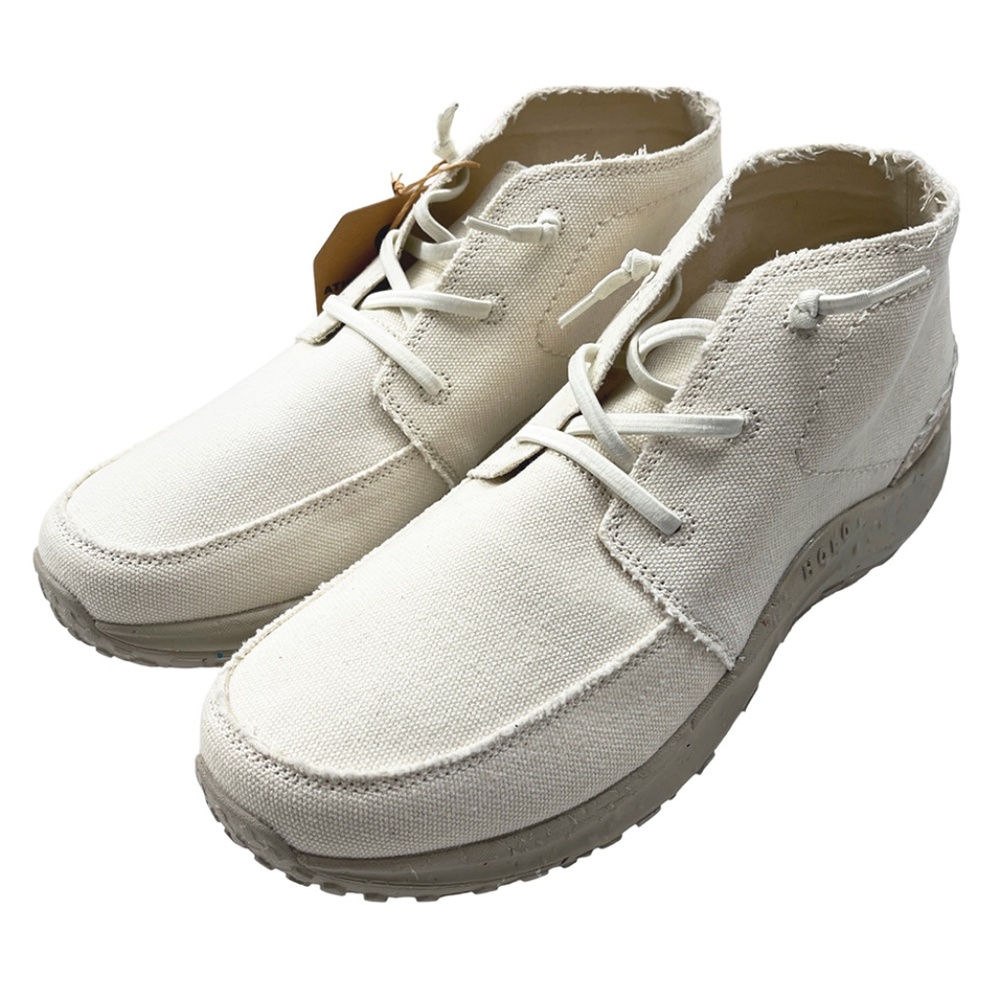 NWT Holo Women’s Athena Chukka Canvas Slip On Boot Ivory Size 11